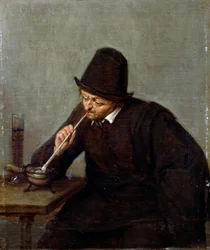 A Man Smoking
